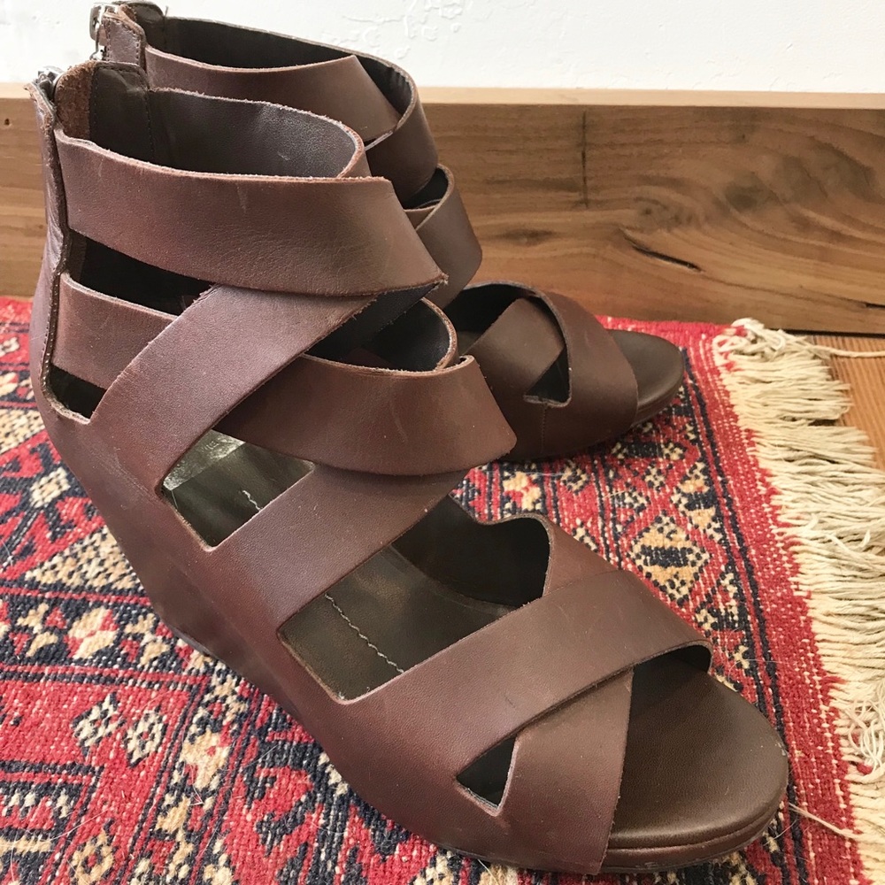 DV by Dolce Vita - Brown leather wedge - Picture 2 of 5